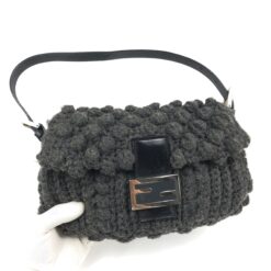 Alternative view of FENDI CASHMERE WOOL BAGUETTE SHOULDER BAG