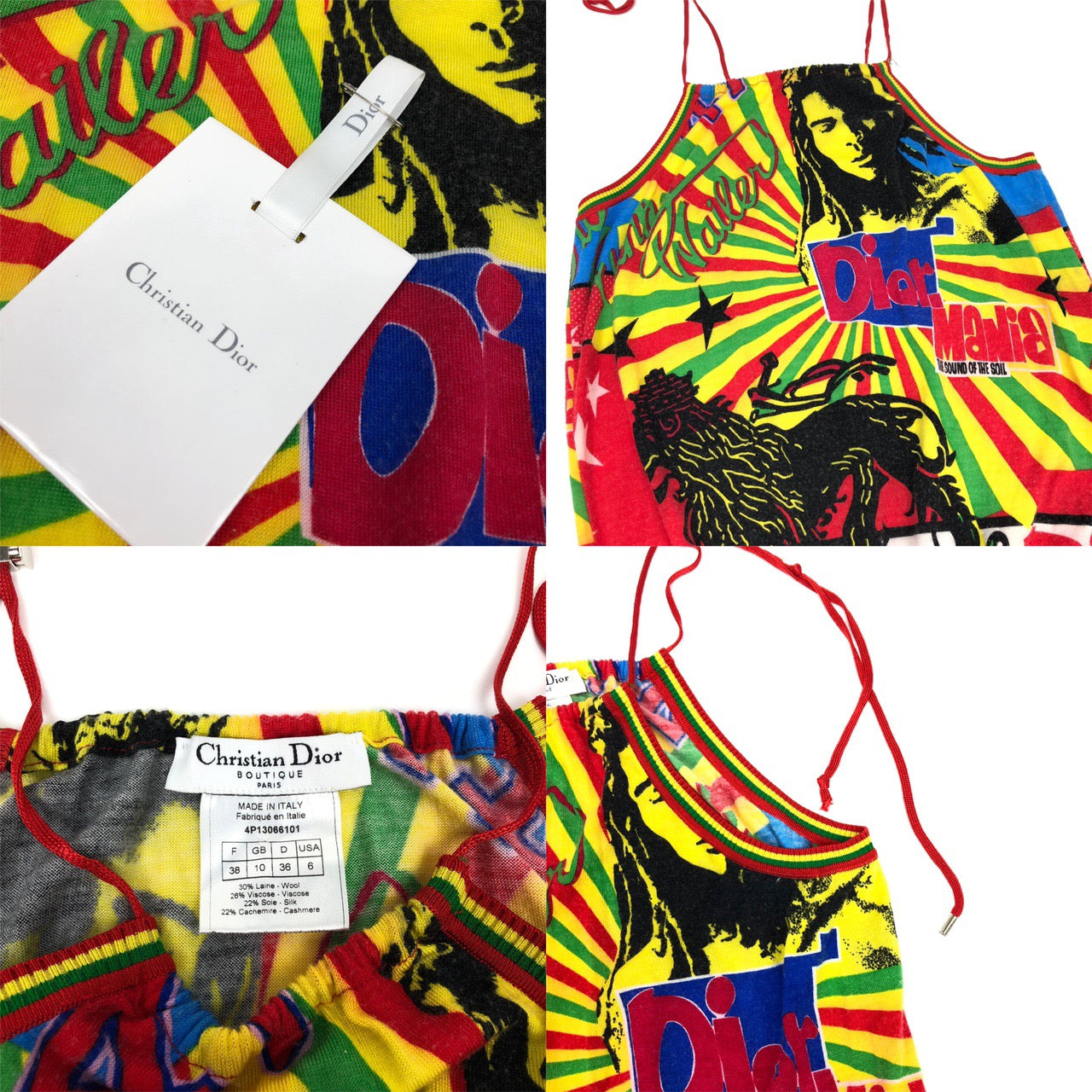 CHRISTIAN DIOR RASTA MANIA DRESS - Image 4