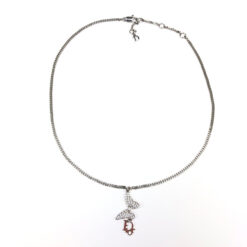 Alternative view of CHRISTIAN DIOR MONOGRAM BUTTERFLY NECKLACE