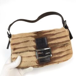 Alternative view of FENDI CALF HAIR BAGUETTE SHOULDER BAG