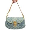 LOUIS VUITTON DENIM PLEATY SHOULDER BAG