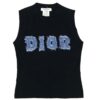 CHRISTIAN DIOR DENIM PRINT TOP
