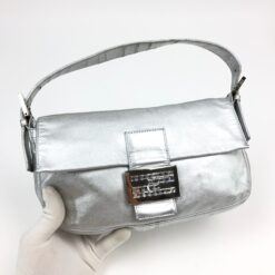 Alternative view of FENDI SILVER BAGUETTE BAG