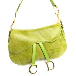 Alternative view of CHRISTIAN DIOR EXOTIC LIZARD DOUBLE SADDLE BAG