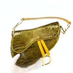 Alternative view of CHRISTIAN DIOR CROCODILE SADDLE BAG