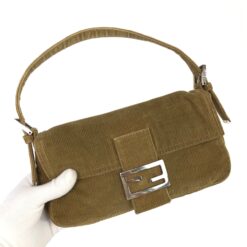 Alternative view of FENDI CORDUROY BAGUETTE BAG