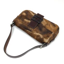 Alternative view of FENDI CALF HAIR BAGUETTE SHOULDER BAG